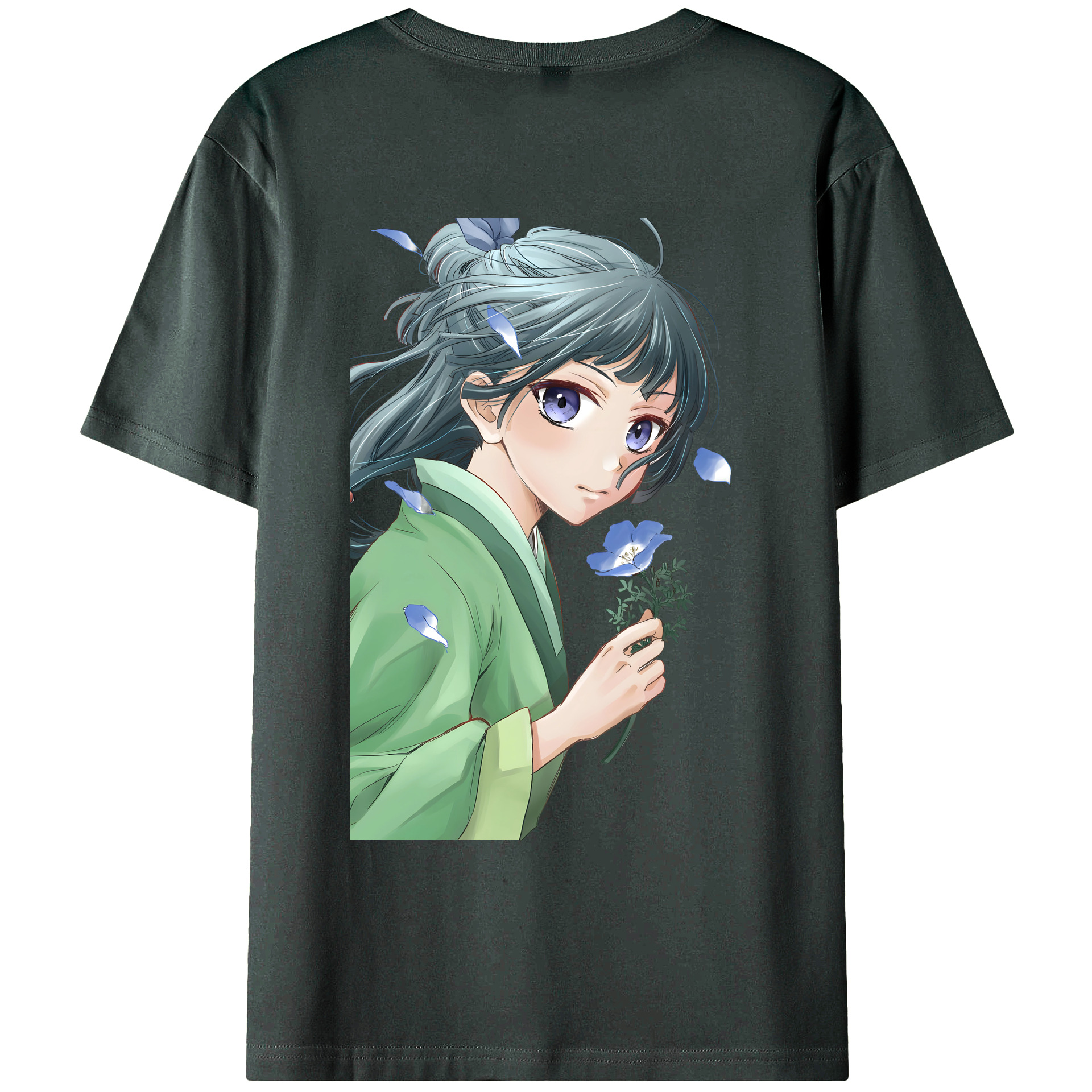 （画像用） 薬屋のひとりごと The Apothecary Diaries 綿100％ メンズ半袖Tシャツ（バックプリント） 通気性